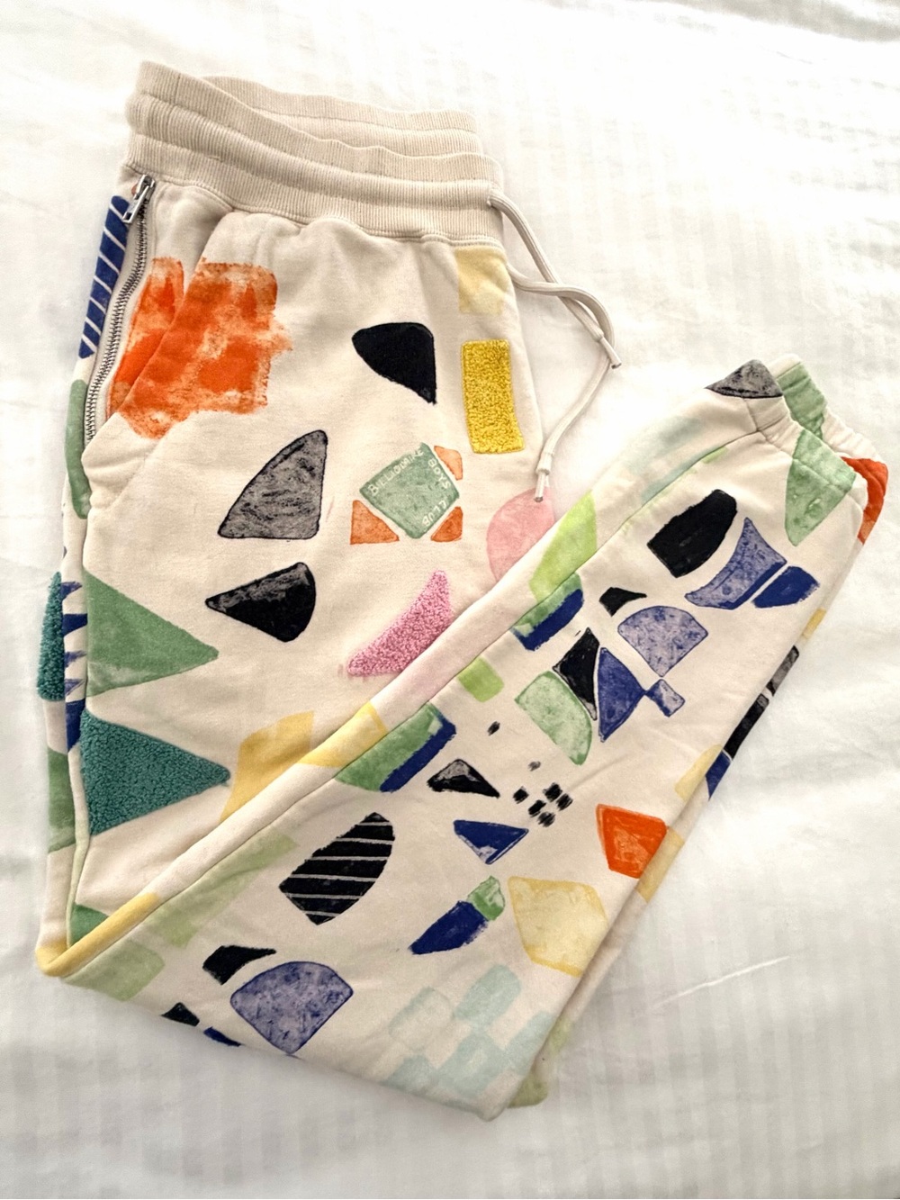 Billionaire Boys Club (BBC) "Star Dust" Joggers in "Buttercream" colorway. - Picture 3 of 8